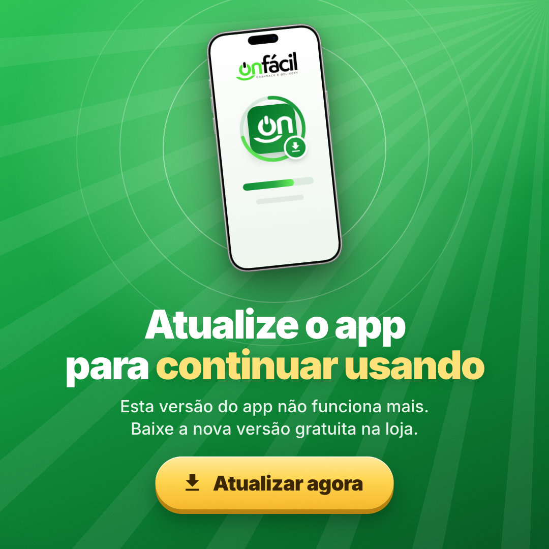 Atualize o app para continuar usando. Toque para ir à loja.
